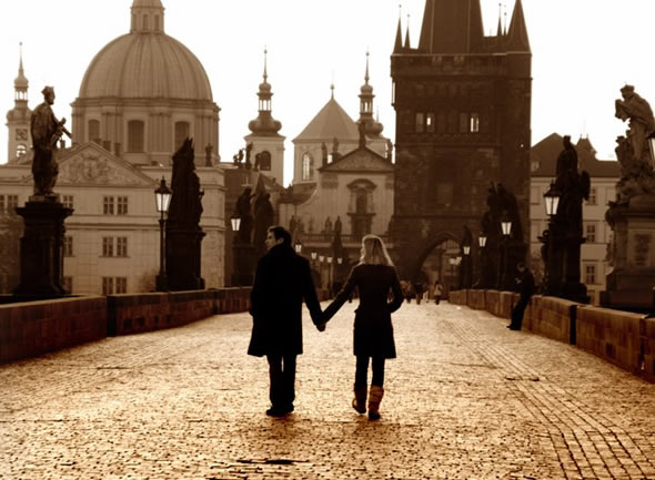 Romantic Charles Bridge, prague